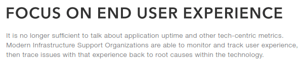 End User Experience Infrastructure Support Services