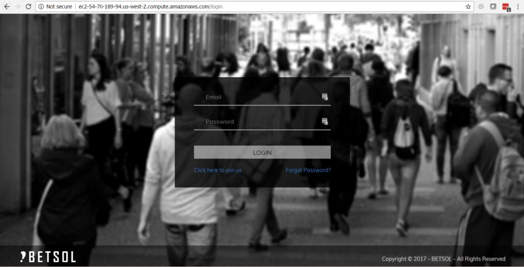 Amazon AWS Login Page | Betsol