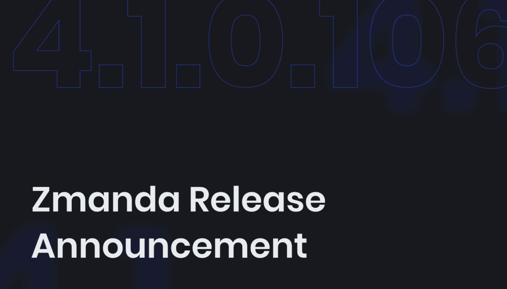 BETSOL presents Zmanda 4.1.0.106 release | BETSOL